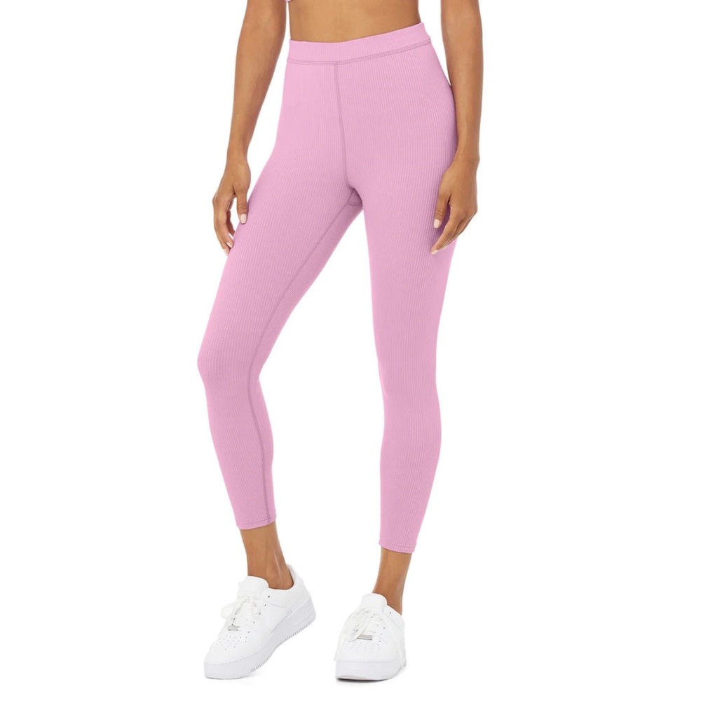 Alo Yoga Ribbed High-Waist 7/8 Blissful Legging